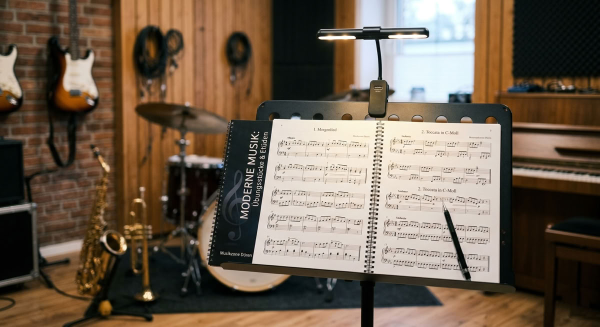 Noten im Musikzimmer